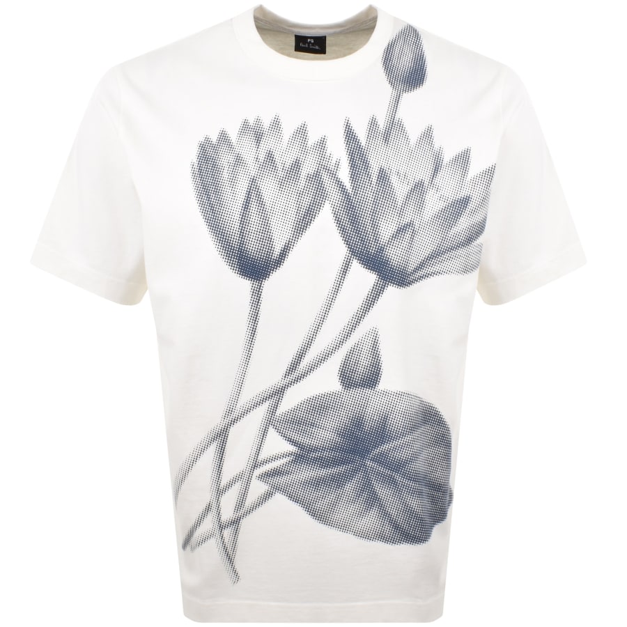 Paul Smith Half Tone Floral T Shirt Ecru | Mainline Menswear